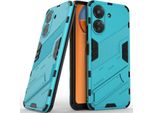 Custodia Armor Per Xiaomi Redmi 13C /Poco C65, Custodia Protettiva Antiurto Ibrida In Pc Tpu Con Funzione Stand Blu