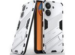 Custodia Armor Per Xiaomi Redmi 13C /Poco C65, Custodia Protettiva Antiurto Ibrida Pc Tpu Bumper Con Funzione Stand Arancione
