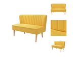 Vidaxl Divano In Tessuto 117 X 55,5 X 77 Cm Giallo - Divani