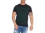 T-Shirt 3D Optic Skull Skull; Navy L