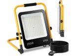 Tolletour Led Proiettore Da Costruzione Treppiede IP66 Impermeabile Faro Da Lavoro Led 200W