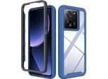 Xiaomi 13T Case, Hybrid Trasparente Posteriore Tpu Bumper Antiurto Custodia Protettiva Per Xiaomi 13T /13T Pro / Redmi K60 Ultra Blu Navy