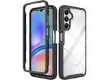 Custodia Galaxy A05S, Copertura Posteriore Trasparente Ibrida, Robusto Paraurti In Tpu, Custodia Antiurto Per Samsung Galaxy A05S Nero