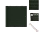 Vidaxl Schermo Privacy Per Balcone Verde Scuro 90X300 Cm Hdpe - Ombrelloni E Tende Da Sole