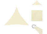 Vidaxl Tenda Da Sole In Tessuto Oxford Triangolare 3X3X3 M Crema - Ombrelloni E Tende Da Sole