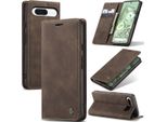 Custodia Google Pixel 8A, Retro Custodia In Finto Cuoio Con Funzione Di Stand Custodia Protettiva Per Google Pixel 8A Rame