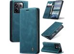 Xiaomi Redmi Note 13 Pro 5G Case, Retro Custodia In Finto Cuoio Con Stand Cover Protettiva Per Xiaomi Redmi Note 13 Pro 5G Blu