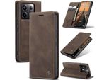 Xiaomi Redmi Note 13 Pro 5G Case, Retro Custodia In Finto Cuoio Con Funzione Stand Cover Protettiva Per Xiaomi Redmi Note 13 Pro 5G Rame