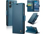 Xiaomi Redmi 13C /Poco C65 Custodia, Custodia In Pelle Con Funzione Stand Per Xiaomi Redmi 13C /Poco C65 Blu