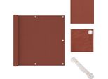 Vidaxl Schermo Privacy Per Balcone Rosso Terracotta 90X300 Cm Tessuto Oxford - Ombrelloni E Tende Da Sole