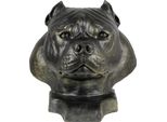 American Bully II - Urne für Hundeasche, Hundebüste, großer Hundekopf für den Garten von Art-Dog