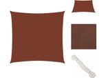 Vidaxl Tenda Da Sole In Tessuto Oxford Quadrato 4,5X4,5 M Rosso Terracotta - Ombrelloni E Tende Da Sole