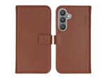 Custodia Per Samsung Galaxy S24 - Vera Pelle - Custodia Selencia Flip Flap - Marrone Chiaro