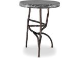 Casa Padrino Tavolino Vintage Ottone / Nero Ø 45,5 X H. 58 Cm - Tavolino Rotondo In Ottone Con Piano In Marmo - Mobili Soggiorno - Mobili - Arredo Soggiorno - Qualità Lusso
