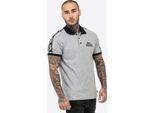 Polo Uomo Regular Fit Setter Marl Grigio/Nero/Bianco Xxl Lonsdale