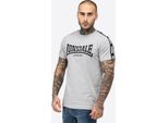 T-Shirt Uomo Regular Fit Vementry Marl Grigio/Nero/Bianco M Lonsdale