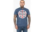 T-Shirt Uomo Regular Fit Lunklet Navy/Ecru/Red L Lonsdale