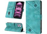 Custodia Per Xiaomi Redmi Note 12 Pro In Rilievo Custodia A Portafoglio In Pelle Flip Con Funzione Stand Verde