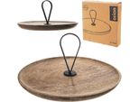 Orion Piatto Da Portata In Legno Piatti Da Portata Piatti Da Frutta Piatti Da Torta In Legno Mango 30,5 Cm
