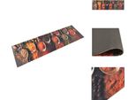 Vidaxl Tappeto Da Cucina Lavabile Cucchiaio E Spezie 45X150 Cm Velluto - Zerbini