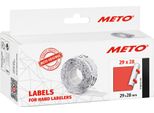 Meto 30007369 Etichette Meto Per Etichettatrici Di Prezzi, 29 X 28 Mm, Rosso