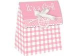 Creative Party - Borse Per Feste "It's A Girl"" SG29241 (Taglia Unica) (Rosa/Bianco)"