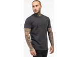 Maglietta Herren Normale Passform Lifestyle Basic Tee Antracite/Nero S Tapout
