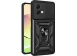 Custodia Per Motorola Moto G84 Con Anello Supporto Supporto Slitta Fotocamera Protezione Tpu Pc Hybrid Custodia Per Cellulare Nero
