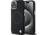Bmw Bmhmp15Ssilbk2 Iphone 15 / 14 / 13 6.1 Czarny/Nero Firma Liquido Silicone Magsafe