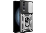 Custodia Per Honor 70 Con Anello Supporto Supporto Slitta Fotocamera Protezione Tpu Pc Hybrid Custodia Per Cellulare Argento