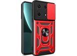 Custodia Per Infinix Note 30 Pro 4G Con Anello Supporto Supporto Scivolare Protezione Fotocamera Tpu Pc Hybrid Custodia Per Cellulare Rosso
