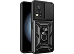 Custodia Per Infinix Hot 11S Nfc Con Anello Supporto Supporto Scivolare Protezione Fotocamera Tpu Pc Hybrid Custodia Per Cellulari Nero