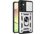 Custodia Per Samsung Galaxy A14 5G/4G Con Anello Supporto Supporto Scivolare Protezione Fotocamera Tpu Pc Hybrid Custodia Per Cellulare Argento