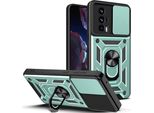 Custodia Per Xiaomi Poco F5 Pro Con Anello Supporto Supporto Scivolare Protezione Fotocamera Tpu Pc Hybrid Custodia Per Cellulare Verde