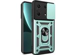 Custodia Per Infinix Note 30 Pro 4G Con Anello Supporto Supporto Scivolare Protezione Fotocamera Tpu Pc Hybrid Custodia Per Cellulare Verde