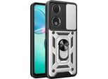 Custodia Per Honor 90 Con Anello Supporto Supporto Slitta Fotocamera Protezione Tpu Pc Hybrid Custodia Per Cellulare Argento