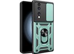 Custodia Per Honor 70 Con Anello Supporto Supporto Slitta Fotocamera Protezione Tpu Pc Hybrid Custodia Per Cellulare Verde