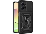 Custodia Per Xiaomi Redmi Note 12 4G Con Anello Supporto Supporto Scivolare Protezione Fotocamera Tpu Pc Hybrid Custodia Per Cellulare Nero