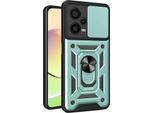 Custodia Per Xiaomi Redmi Note 12 Pro+ Con Anello Supporto Supporto Scivolare Protezione Fotocamera Tpu Pc Hybrid Custodia Per Cellulare Verde