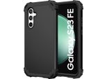 Custodia Per Samsung Galaxy S23 Fe Hybrid 3In1 Pc E Tpu Antiurto, Custodia Resistente Nera