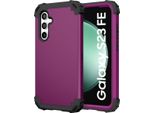 Custodia Per Samsung Galaxy S23 Fe Hybrid 3In1 Pc E Tpu Antiurto, Custodia Resistente Viola