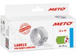 Meto 30011441 Etichette Meto Per Etichettatrici Di Prezzo, 32 X 19 Mm, Verde