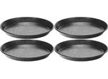 Teglia Per Pizza Ø 34 Cm 4 Pezzi Versione Pesante Teglia In Lamiera Blu Teglia Da Forno Per Torte