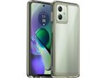 Custodia Per Motorola Moto G54 Trasparente, Antiurto In Silicone Tpu Protettivo Grigio