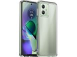 Custodia Per Motorola Moto G54 Trasparente, Antiurto Tpu Silicone Custodia Protettiva Trasparente