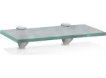 Mensola In Vetro 30X10X0,8 Cm Con Supporto Mensola In Vetro Mensola Da Parete Mensola Da Bagno Mensola Da Appendere Vetro Smerigliato