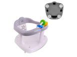 Lorelli Seggiolino Panda, Anello Da Bagno, Base Antiscivolo, Schienale Alto Grigio Stelle