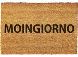 Moingiorno. Zerbino In Cocco | Zerbino | Tappetino Per Porta | Tappeto | 40 X 60 Cm | Con Scritta | Regalo | Natale | Compleanno | Trasloco |