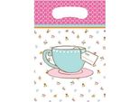 Creative Party - Sacchetti Per Feste "Tea Time Hoffmaster Group"" Confezione Da 8 Pezzi SG29119 (Taglia Unica) (Bianco/Rosa)"