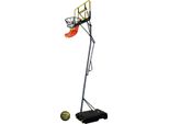 Basketballkorb - höhenverstellbar - 2,43m / 2,74m / 3,05m - mit Ständer und Räder - 3x3-Basketball + Returner inkl.